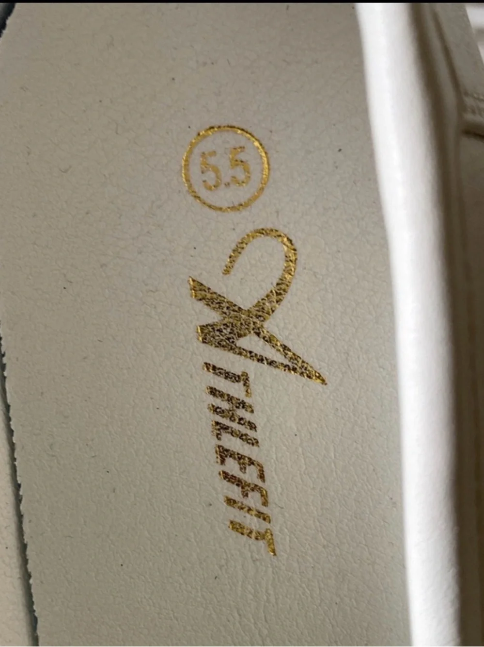 Athlefit White Lug Sole Loafers with Gold Chain Accent - Picture 5 of 7